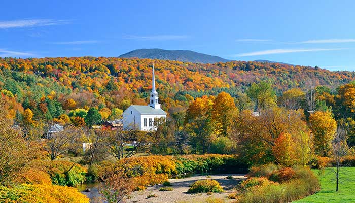 fall in Stowe, Vermont